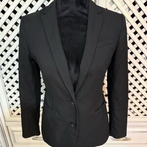 Banana Republic double breasted Blazer in black size 0p like new